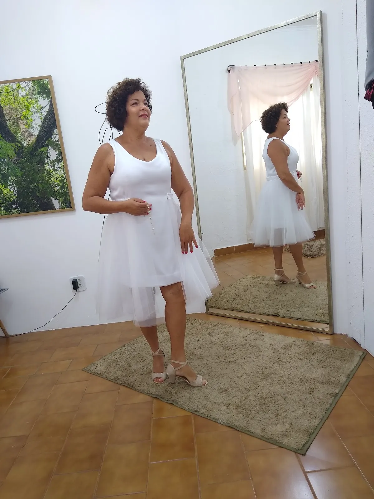 Ambiente do ateliê de costura da Rita, na Vila Tibério