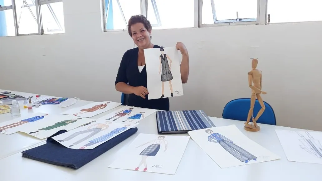 Tecido e acabamento